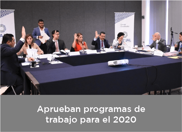 Aprueban programas de trabajo para el 2020, foto de reunión