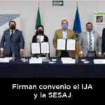 Firman convenio el IJA y la SESAJ